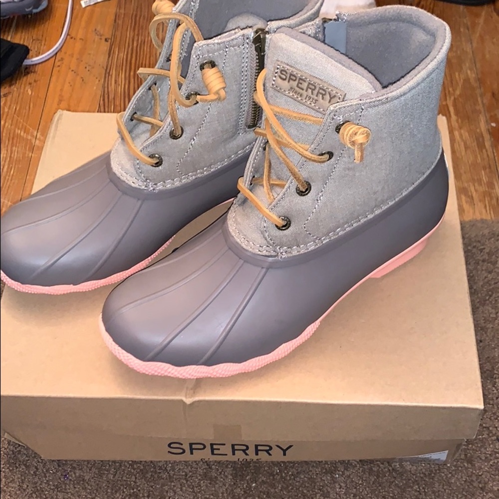 Sperry saltwater duck boots!